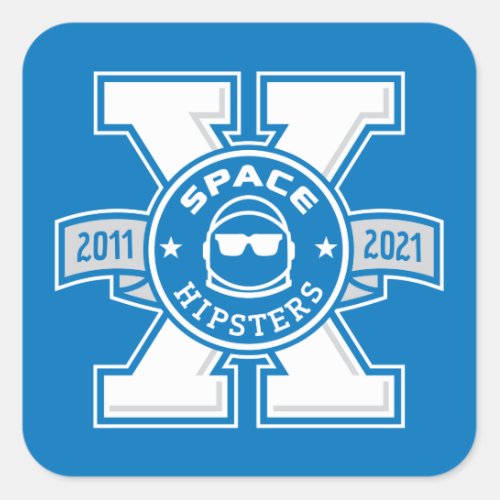 Space Hipsters X Logo Stickers
