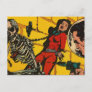 Space Horror - Vintage Science Fiction Comic Art Postcard