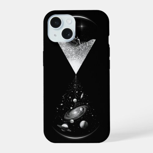 Space hourglass iPhone 15 case