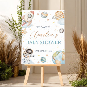 Space Houston We Have a Boy 16x20 Welcome Foam Board