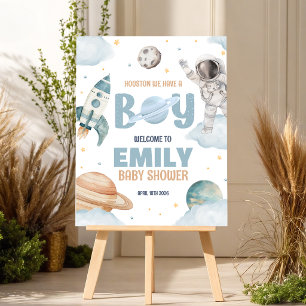 Space Houston We Have a Boy 16x20 Welcome Foam Board
