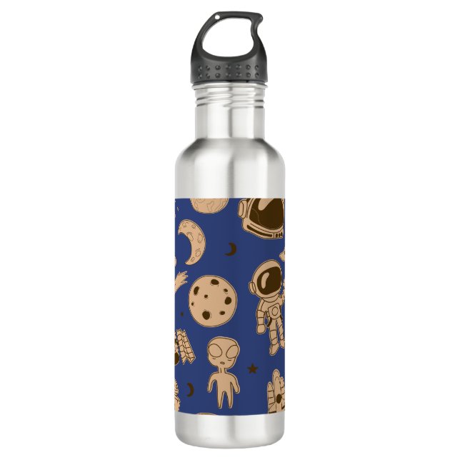 Space Invasion  Stainless Steel Water Bottle (Front)