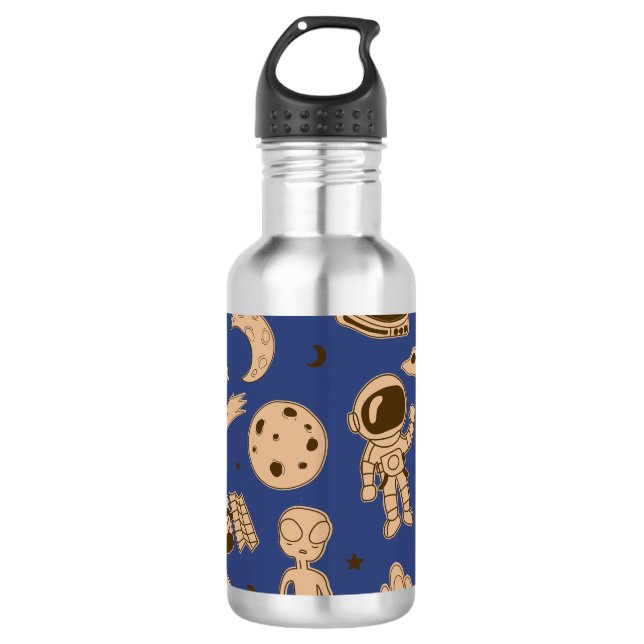 Space Invasion  Stainless Steel Water Bottle (Front)
