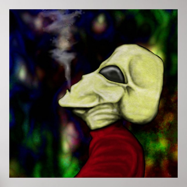 "Space is Full of Smoke..." Poster (Front)