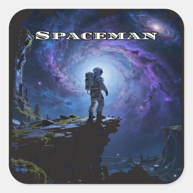 Space is the Final Frontier Square Sticker (Front)