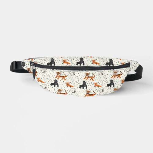 Space is Wild Animal Astronauts Patterned Fanny Pack
