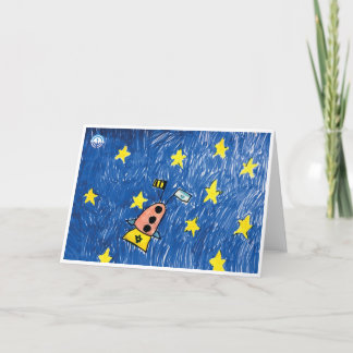 Space Israel Greeting Card