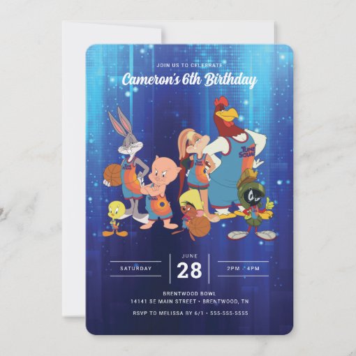 SPACE JAM A NEW LEGACY™ Birthday Invitation Zazzle