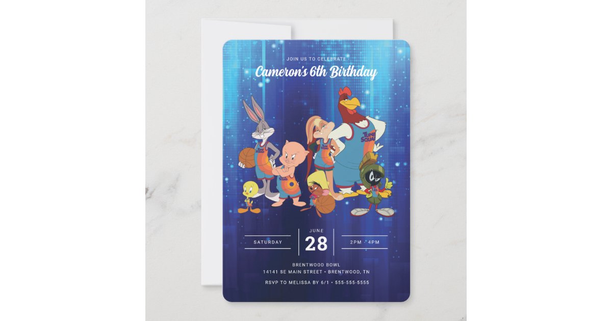 SPACE JAM A NEW LEGACY™ Birthday Invitation Zazzle