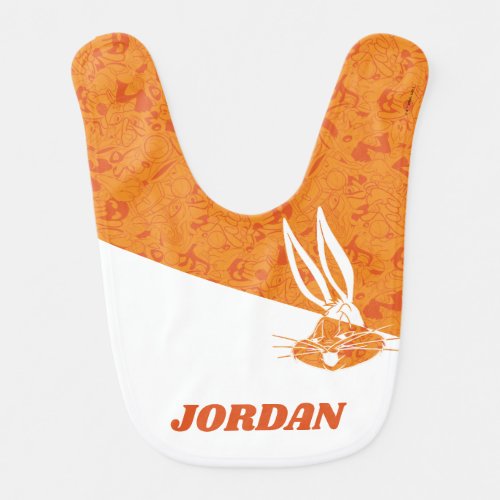 SPACE JAM A NEW LEGACY  BUGS BUNNY Mod Pattern Baby Bib