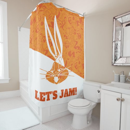SPACE JAM A NEW LEGACY  BUGS BUNNY Mod Pattern Shower Curtain