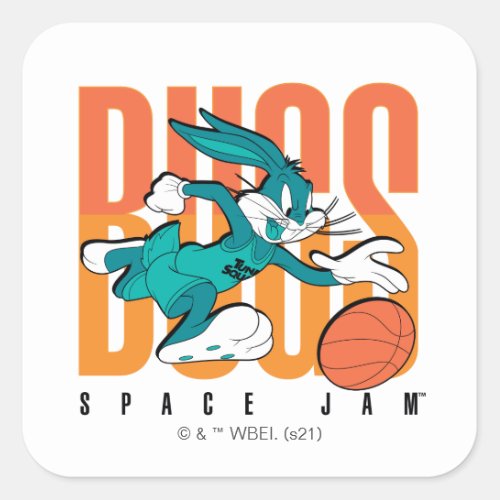 SPACE JAM A NEW LEGACY  BUGS BUNNY SPACE JAM SQUARE STICKER