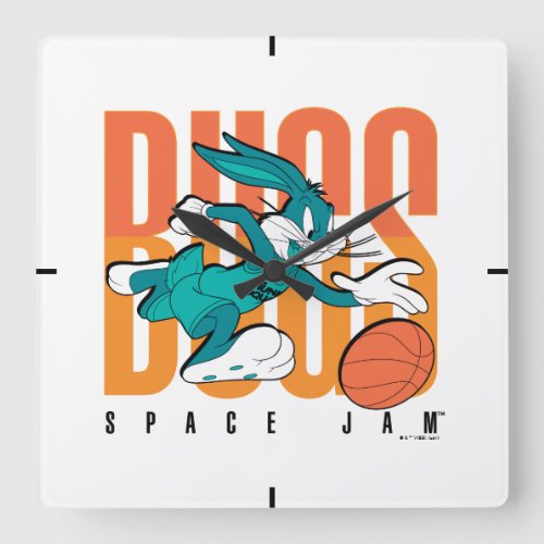 SPACE JAM A NEW LEGACY  BUGS BUNNY SPACE JAM SQUARE WALL CLOCK