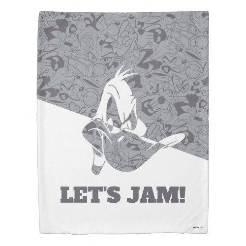 SPACE JAM A NEW LEGACY  DAFFY DUCK Mod Pattern Duvet Cover