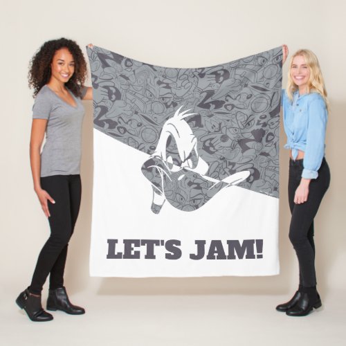 SPACE JAM A NEW LEGACY  DAFFY DUCK Mod Pattern Fleece Blanket