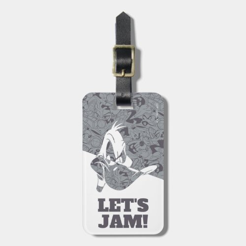 SPACE JAM A NEW LEGACY  DAFFY DUCK Mod Pattern Luggage Tag
