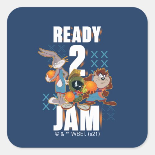 SPACE JAM A NEW LEGACY  Ready 2 Jam Square Sticker