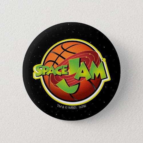 SPACE JAM Basketball Logo Button