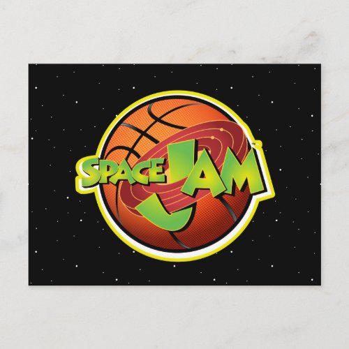 SPACE JAM Basketball Logo Invitation Postcard