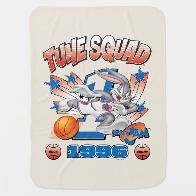 SPACE JAM™ BUGS BUNNY™ #1 Basketball Graphic Baby Blanket (Front)