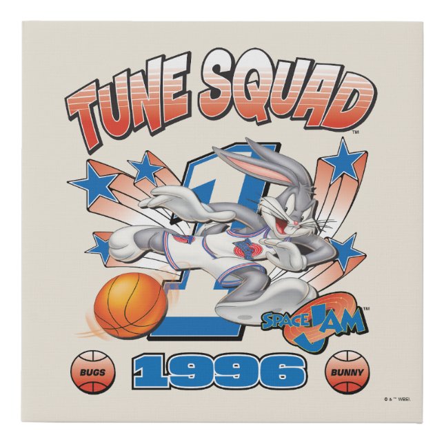 SPACE JAM™ BUGS BUNNY™ #1 Basketball Graphic Faux Canvas Print (Front)