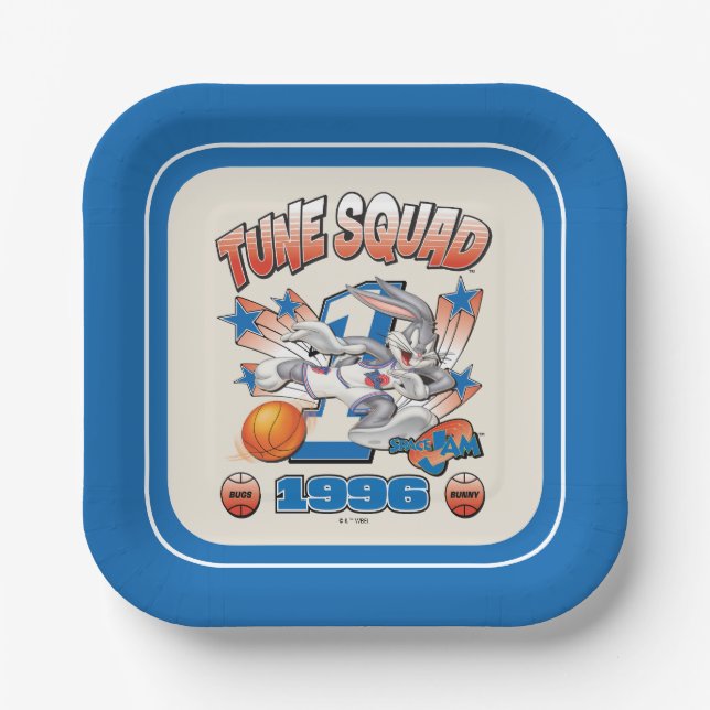 SPACE JAM™ BUGS BUNNY™ #1 Basketball Graphic Paper Plates (Front)