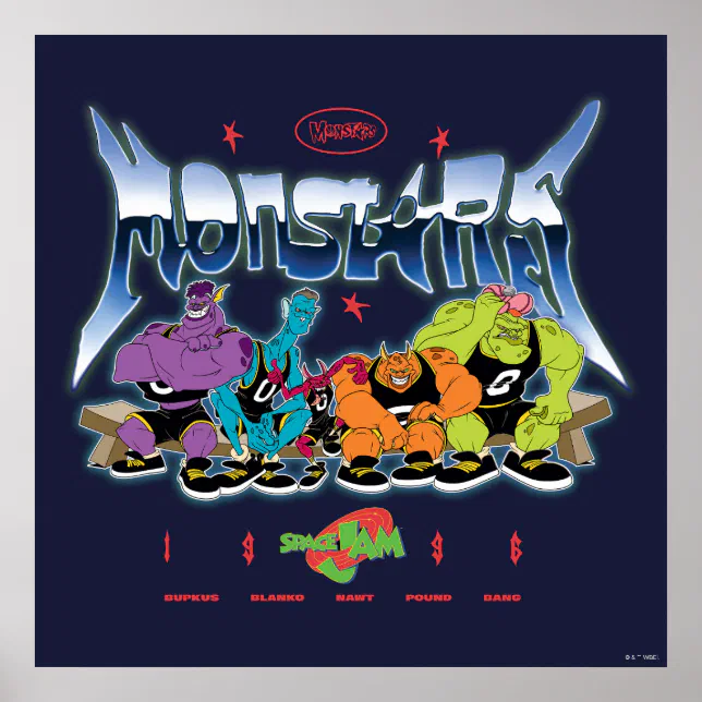 SPACE JAM™ Monstars 1996 Graphic Poster | Zazzle