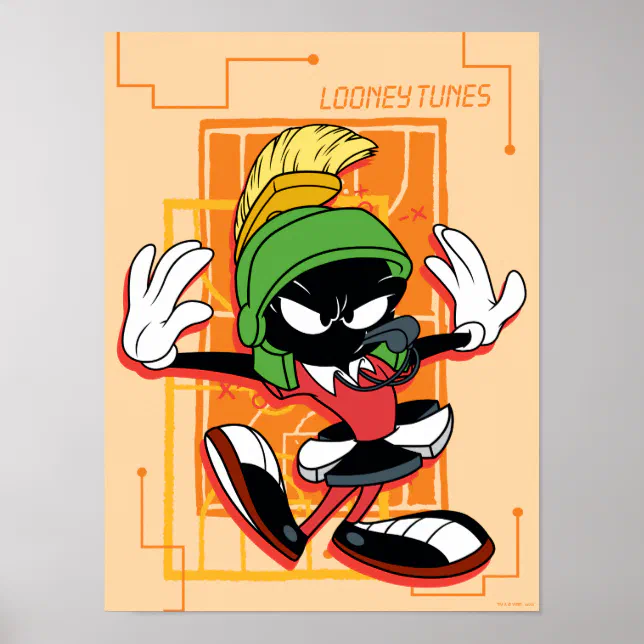 SPACE JAM™ Referee MARVIN THE MARTIAN™ Poster | Zazzle