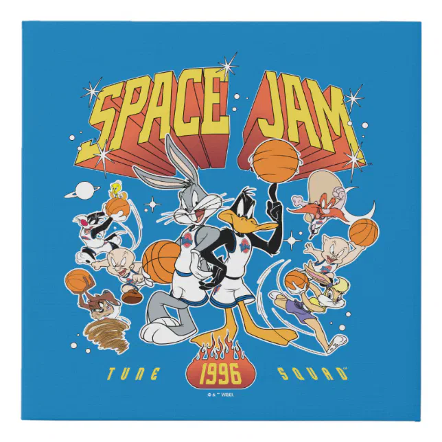 SPACE JAM™ TUNE SQUAD™ 1996 Graphic Faux Canvas Print | Zazzle