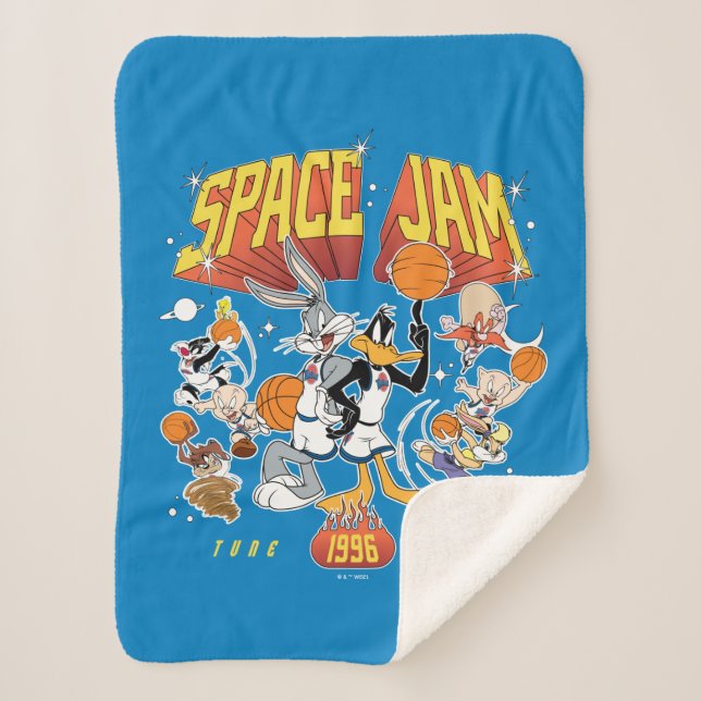 SPACE JAM™ TUNE SQUAD™ 1996 Graphic Sherpa Blanket (Front)