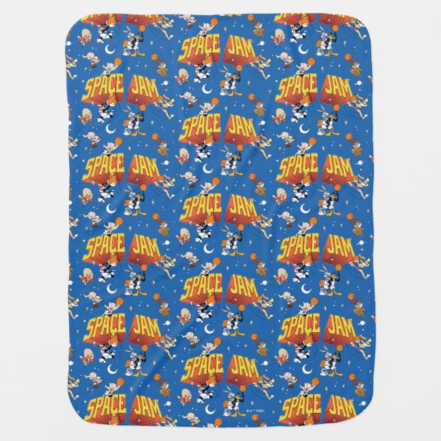 SPACE JAM™ TUNE SQUAD™ Outter Space Pattern Baby Blanket (Front)