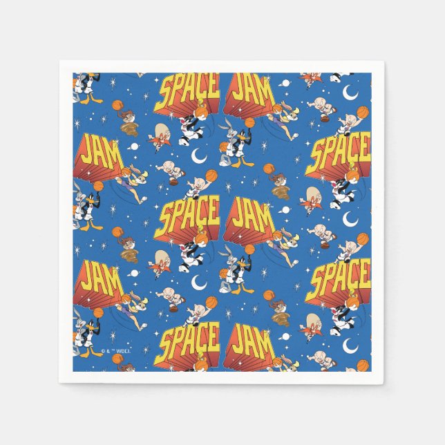 SPACE JAM™ TUNE SQUAD™ Outter Space Pattern Napkins (Front)