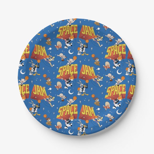 SPACE JAM™ TUNE SQUAD™ Outter Space Pattern Paper Plates (Front)