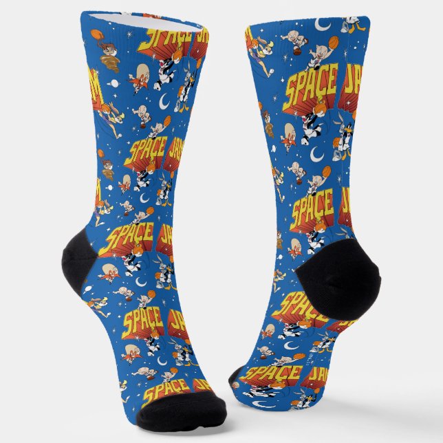 SPACE JAM™ TUNE SQUAD™ Outter Space Pattern Socks (Angled)