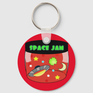 Space Jar Jam Red Keychain