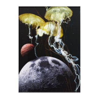 Space Jellyfish Acrylic Print