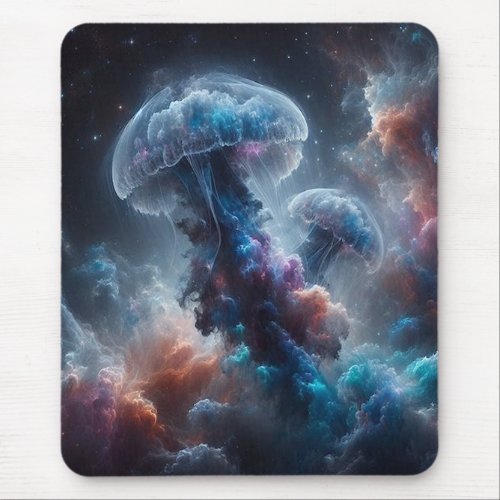 Space Jellyfish Mousepad