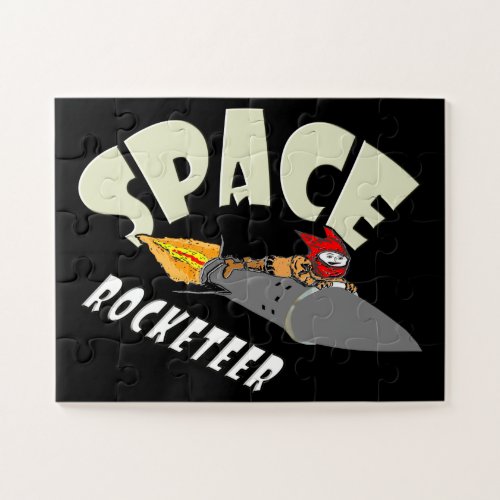 Space journey of a rocketeer  jigsaw puzzle