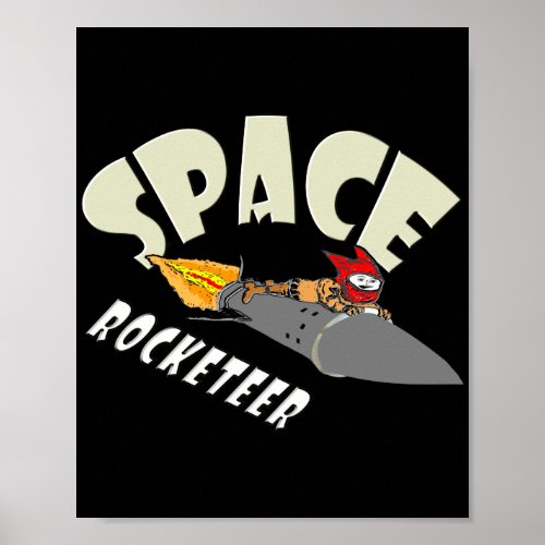 Space journey of a rocketeer  poster