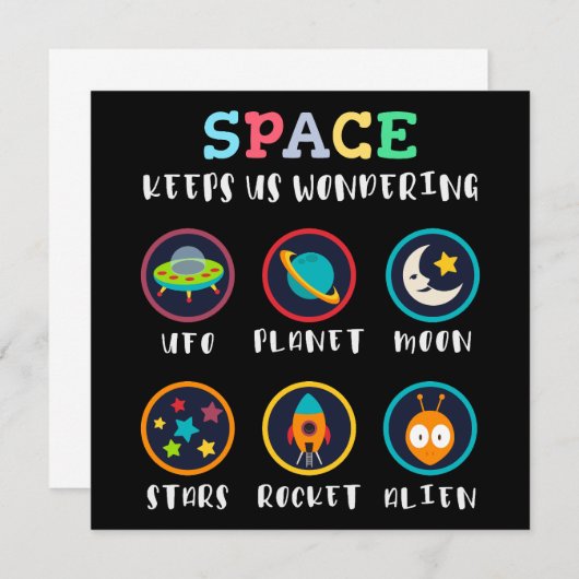 Space keeps us wondering (Front/Back)