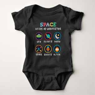Space keeps us wondering baby bodysuit