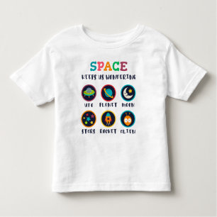 Space keeps us wondering toddler t-shirt