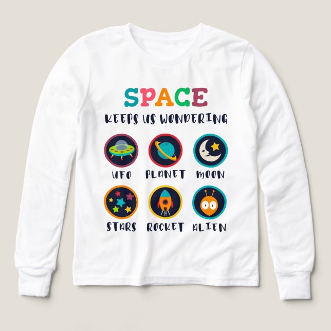 Space keeps us wondering Tri-Blend shirts (Design Front)