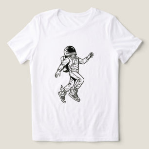 Space Kicks: Winged Astronaut Flight Tri-Blend Shirt
