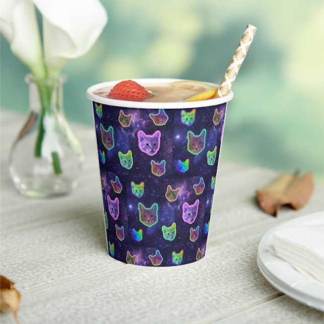 Space Kitty Cat Paper Cup (Insitu)