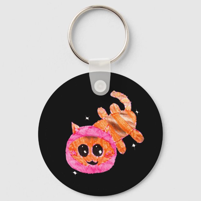 Space Kitty Keychain (Front)