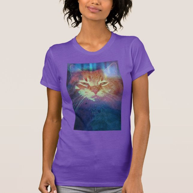 Space Kitty Says Read My Eyes Women's T-Shirt (Front)