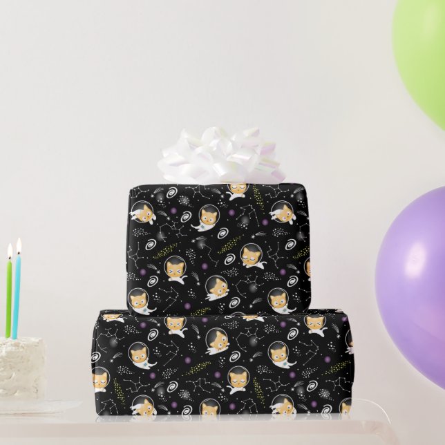 Space Kitty Wrapping Paper (Party Gifts)