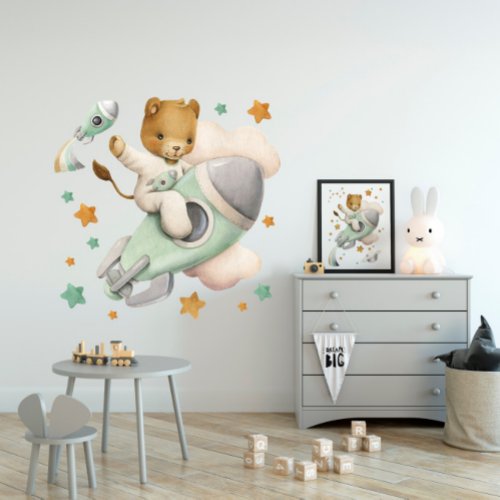 Space Lion Wall Decal