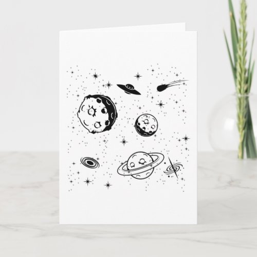 Space Lover Adult Astronomy Hobby Outer Space Card